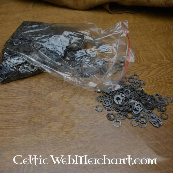 Ulfberth 1 Kg Flade Ringe Med Runde Nitter, 8 Mm - Billede 2