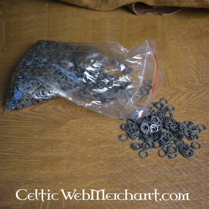 Ulfberth 1 Kg Flade Ringe Med Runde Nitter, 8 Mm - Billede 3