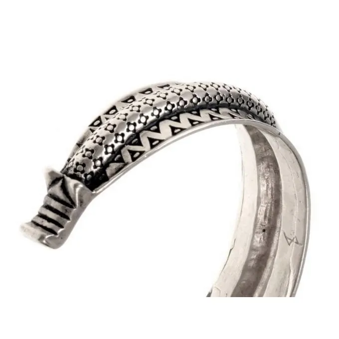 10. århundrede Rusvik Armbånd, Forsølvede - Billede 2