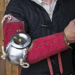 Epic Armoury 15. århundrede Stål-læder Armværn, Rød