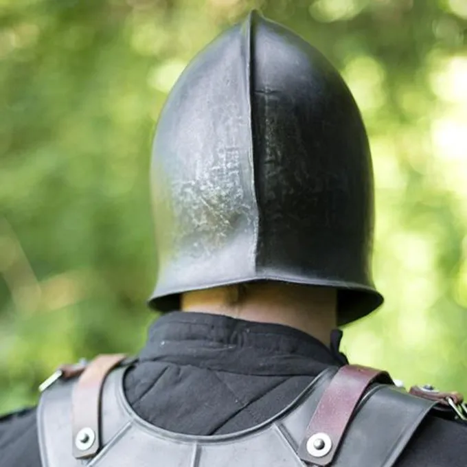 Epic Armoury 15. århundredes Barbute, Patineret - Billede 3