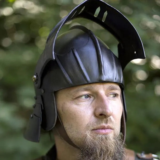 Epic Armoury 16. århundrede Sallet, Patineret - Billede 6