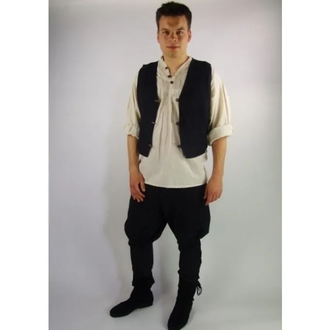 Leonardo Carbone 17. århundrede Dublet Med Knapper, Creme