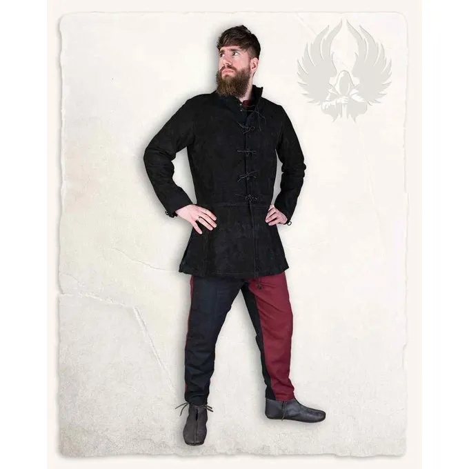 Mytholon 1700 -tallet Suede Jacket Tilly, Black (Buffcoat) - Billede 2