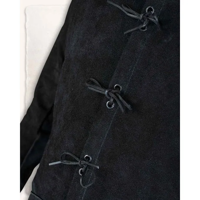 Mytholon 1700 -tallet Suede Jacket Tilly, Black (Buffcoat) - Billede 4