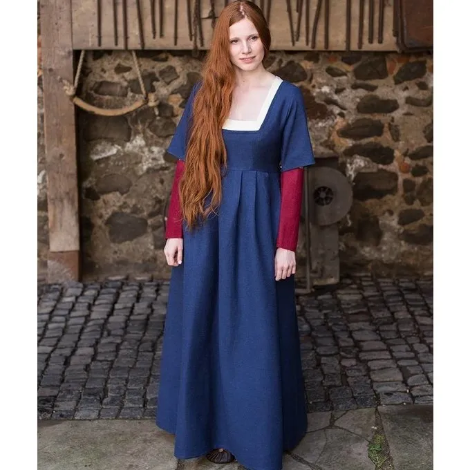 Burgschneider Ærmer Medieval Kjole Frideswinde Rød - Billede 3