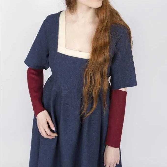 Burgschneider Ærmer Medieval Kjole Frideswinde Rød - Billede 5