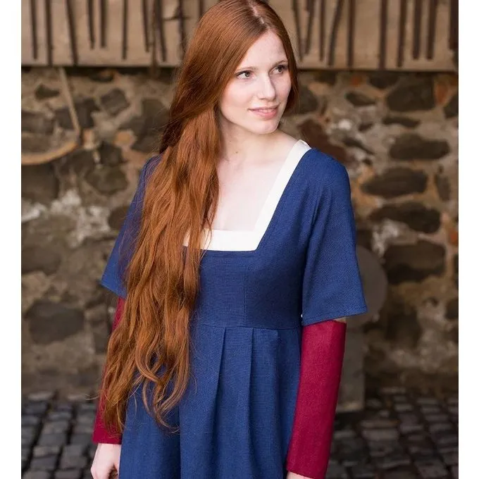 Burgschneider Ærmer Medieval Kjole Frideswinde Rød