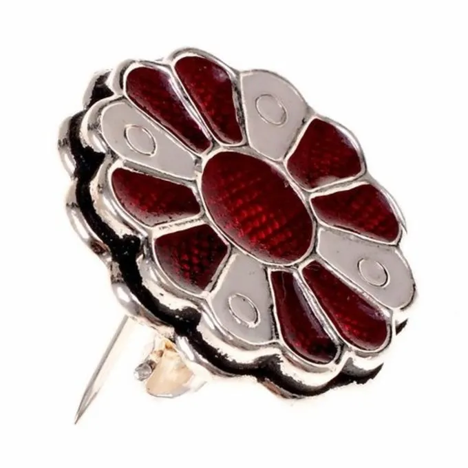 Alemanniske Rosette Fibula, Forsølvede