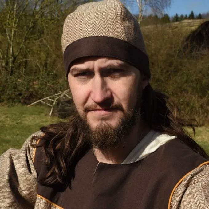 Birka Hat Sildben Motiv, Brun - Billede 2