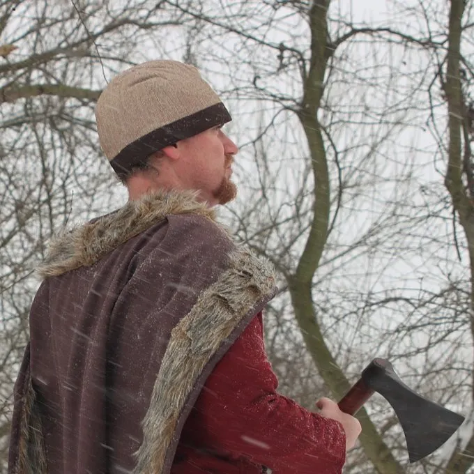 Birka Hat Sildben Motiv, Brun - Billede 5