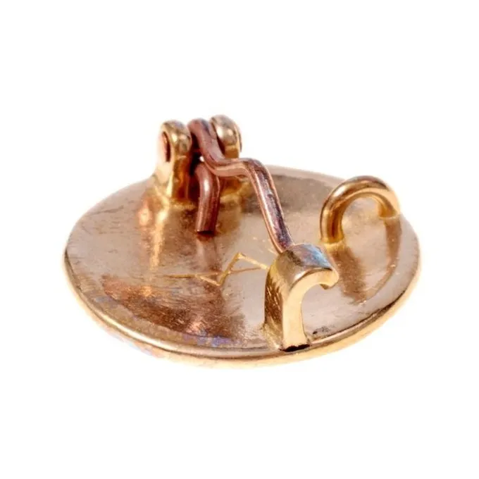 Birka Skive Fibula Borre Stil, Forsølvede - Billede 2