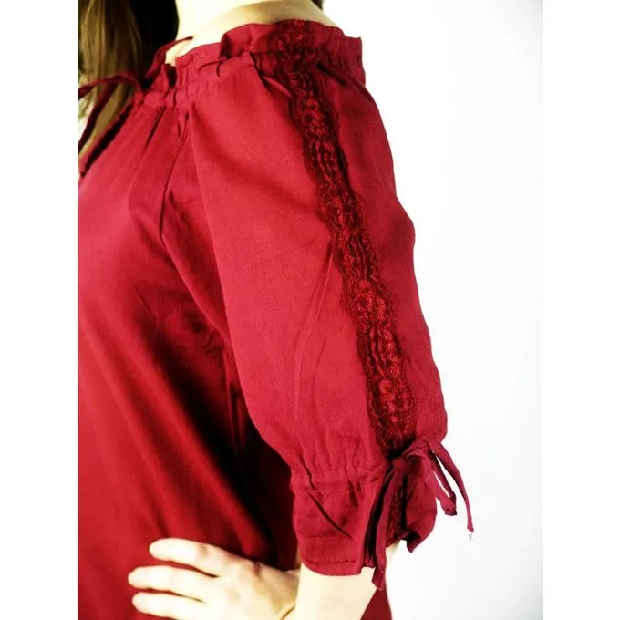 Leonardo Carbone Bluse Rosamund, Mørkebrun - Billede 4