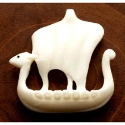 Bone Vikingeskib Vedhæng