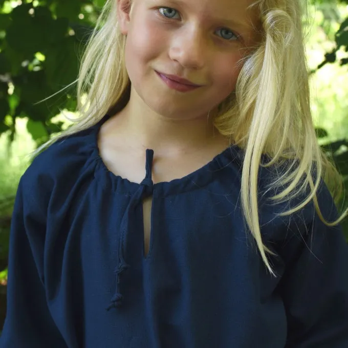 Børn Kjole Matilda, Blå - Billede 2