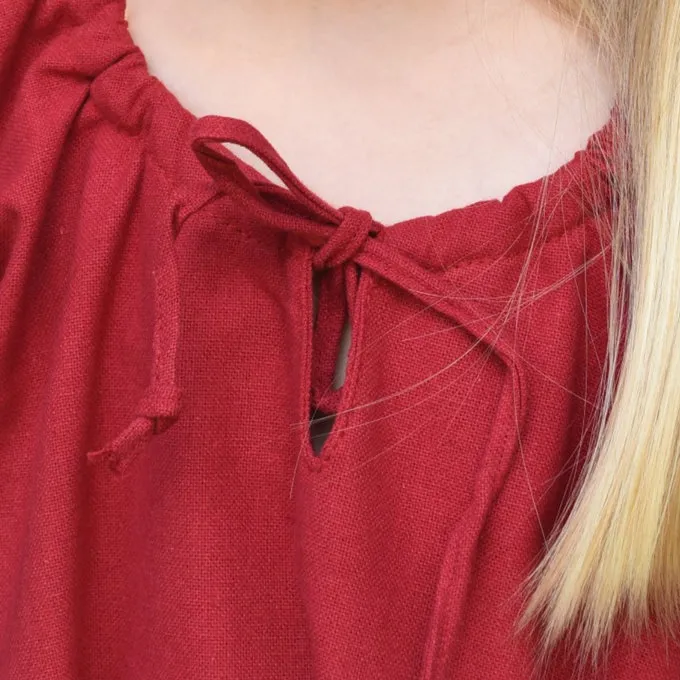 Børn Kjole Matilda, Rød - Billede 5