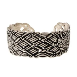 Bredt Old Irish Armbånd, Forsølvede