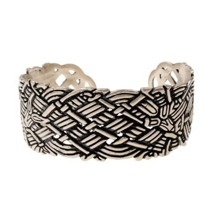 Bredt Old Irish Armbånd, Forsølvede