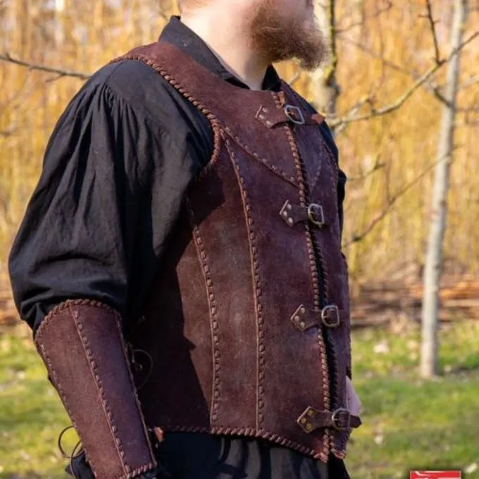 Epic Armoury Brigandine Med Bælter, Brun - Billede 2