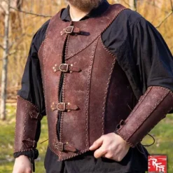 Epic Armoury Brigandine Med Bælter, Brun