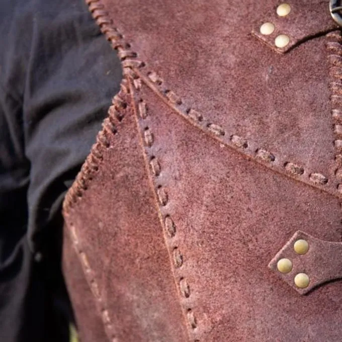 Epic Armoury Brigandine Med Bælter, Brun - Billede 5