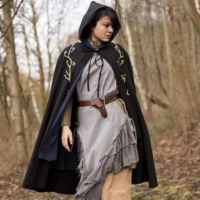 Epic Armoury Broderet Kappe Terra, Sort