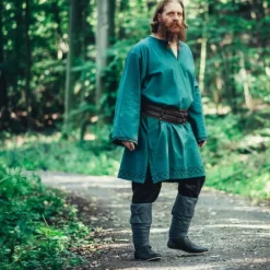 Leonardo Carbone Broderet Tunika Thorgrim, Grøn