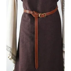 Leonardo Carbone Brunt Læderbælte 2 Cm