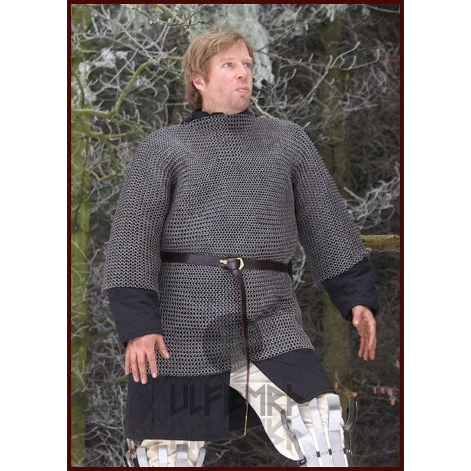 Ulfberth Brynjefrakke Med Mid-ærmer, Blandede Flade Ringe-Runde Nitter, 8 Mm - Billede 2