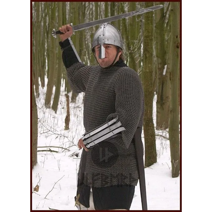 Ulfberth Brynjefrakke Med Mid-ærmer, Blandede Flade Ringe-Runde Nitter, 8 Mm