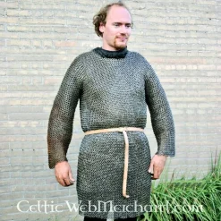 Ulfberth Brynjefrakke Med Mid-længde ærmer, Flade Ringe - Kile Nitter, 8 Mm