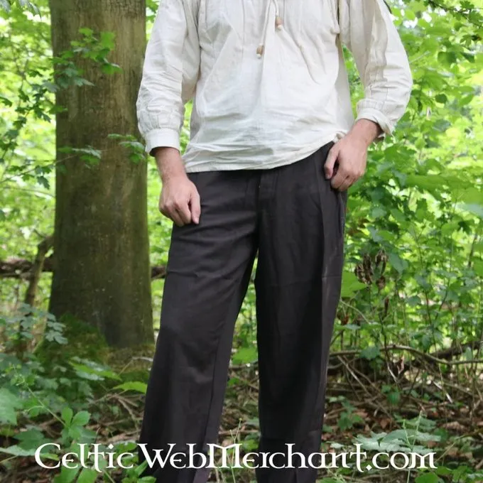 Leonardo Carbone Bukser Med Knapper, Sort - Billede 4