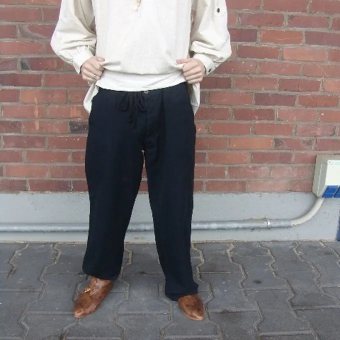 Leonardo Carbone Bukser Med Knapper, Sort - Billede 6