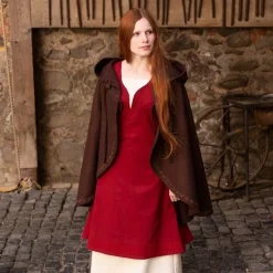 Burgschneider Cape Affra Uld, Brun