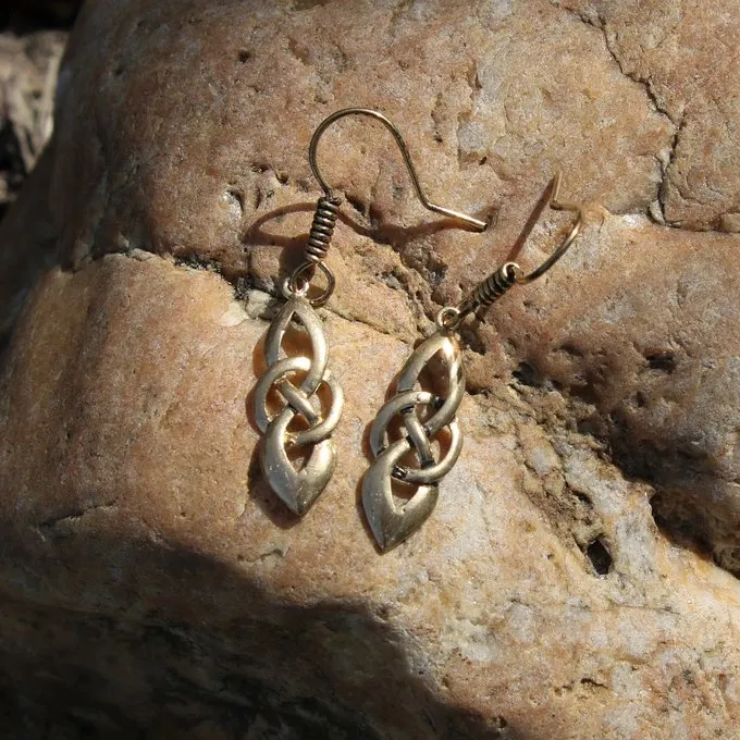 Celtic øreringe Dagda, Bronze - Billede 4