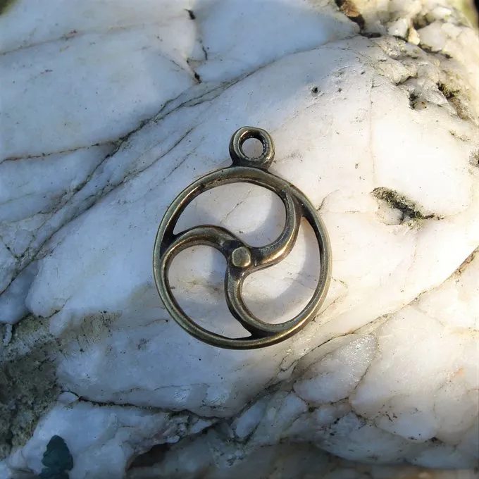 Celtic Sol Amulet, Bronze - Billede 3