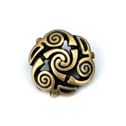 Celtic Spiral Knapper, Sæt Af 5 Stykker, Messing