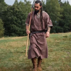 Leonardo Carbone Celtic Tunika, Korte ærmer, Kastanjebrun