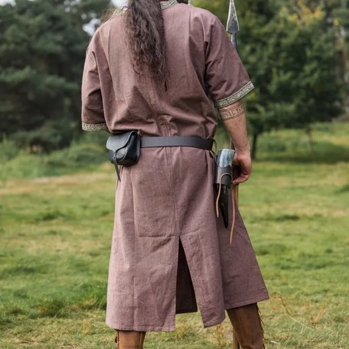 Leonardo Carbone Celtic Tunika, Korte ærmer, Kastanjebrun - Billede 5