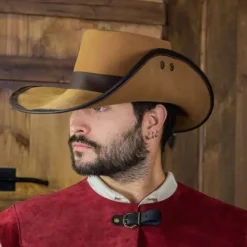 Rawblade Corsair Hat, Lysebrun