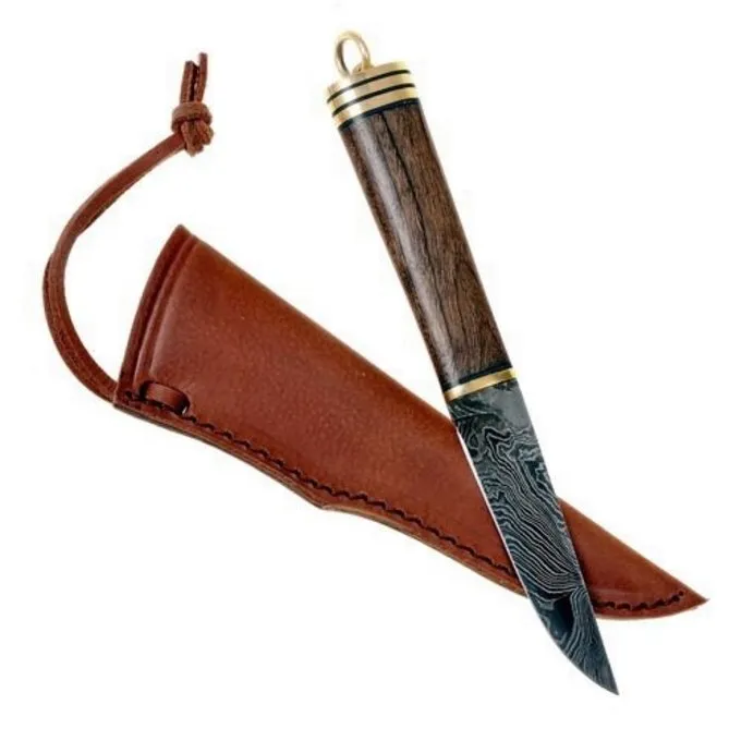 Damascus Stål Viking Kniv - Billede 3