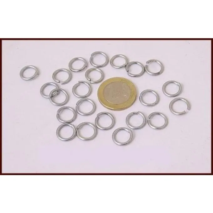 Forzinkede Kæde Mail Ringe, 1 Kg - Billede 2