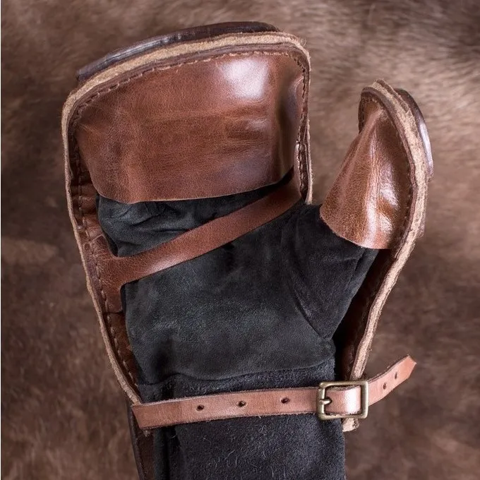 Ulfberth Fuld Kontakt Læder Handske, Højre Hånd - Billede 3