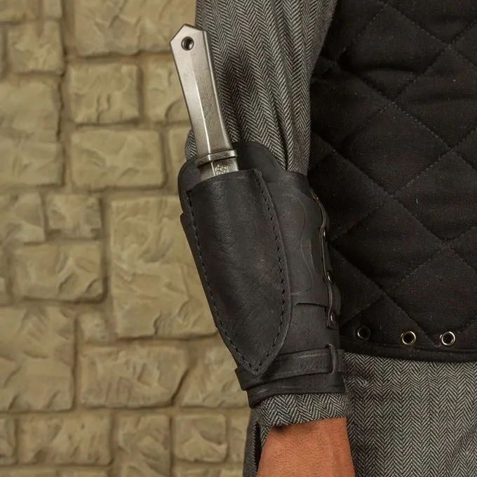 Mytholon Geralt Vambrace Til Kasteknive, Sort, Højre - Billede 4