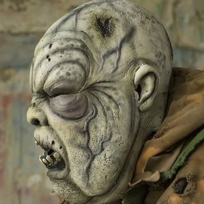 Epic Armoury Grå Grøn Zombie Maske - Billede 3