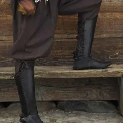 Epic Armoury Greaves Squire, Sort, Par