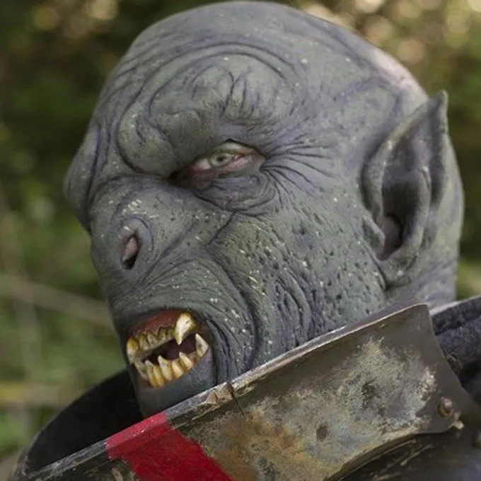 Epic Armoury Grøn Orc Maske - Billede 2