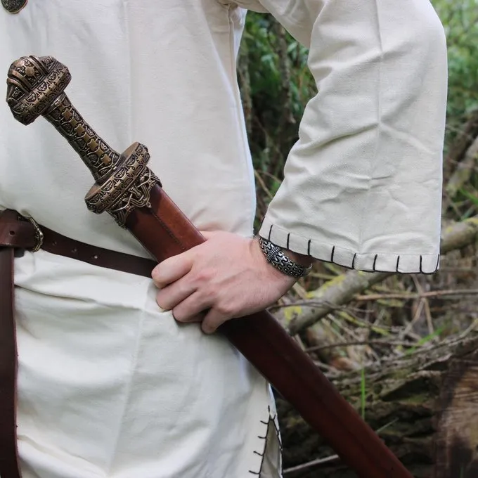 Leonardo Carbone Historisk Tunika Med Autentisk Beklædning, Fløde - Billede 2