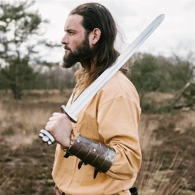 Leonardo Carbone Historisk Tunika Med Autentisk Foring, Honningbrun - Billede 4