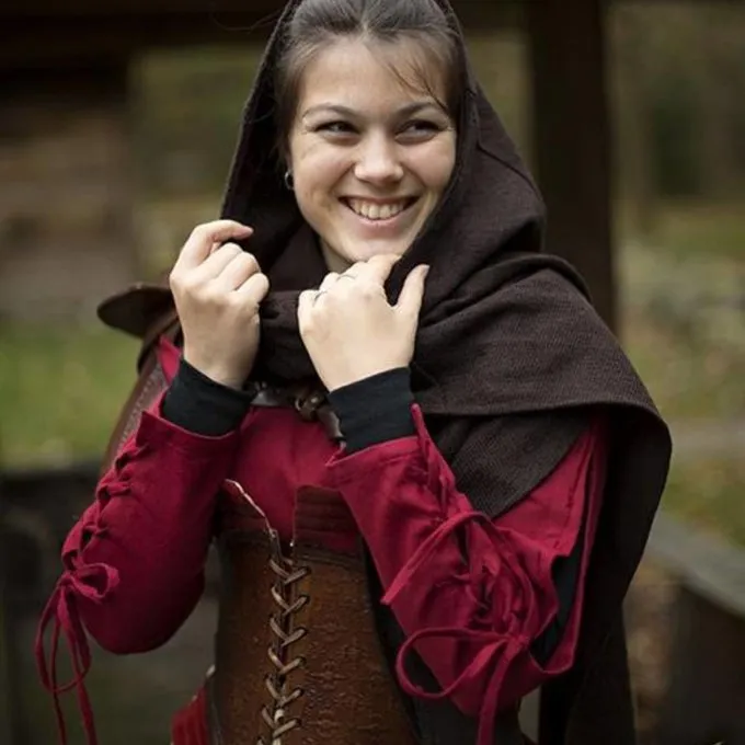 Epic Armoury Hood Assassins Creed, Mørkebrun - Billede 6